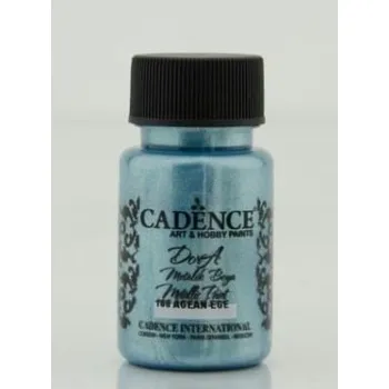Výtvarná barva Cadence Metalická akrylová barva Dora Metalic 50 ml Cadence: agean - šedomodrá DM166
