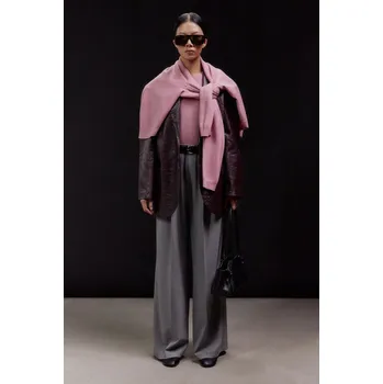 Dámské sako Kožené sako Answear.LAB vínová barva WA25-MKD044 83X, vel. XS/S