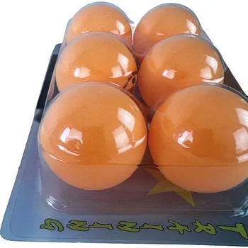 Stolní tenis Acra základní míčky na stolní tenis - oranžové 6ks