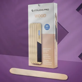 Staleks EXPERT 20 Jednorázová dřevěná podložka na pilník na nehty 50 ks