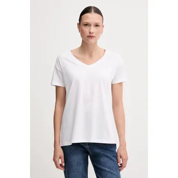 Dámské tričko Bavlněné tričko Armani Exchange dámské, bílá barva, XW000531 AF10359 XW000531.AF10359 00X, vel. S