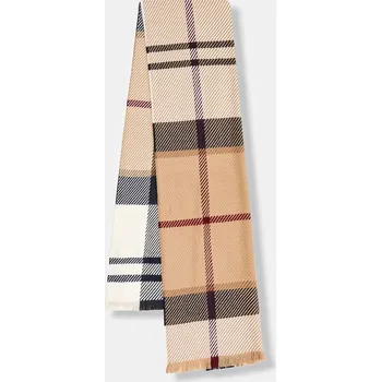Šála Šála Barbour dámská, hnědá barva, vzorovaná, LSC0308 88X, vel. ONE SIZE