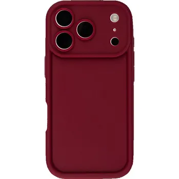 Pouzdro na mobilní telefon Vínový silikonový kryt se zvýšenou ochranou hran pro iPhone 17 Pro Max