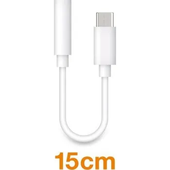 Audio kabel Aligator audio adaptér USB-C / 3,5mm Jack, bílý ADAU001