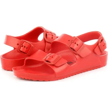 Chlapecké sandály Dětské sandály Birkenstock Milano Eva, vel. EU 25, červená