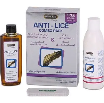 Šampon Hemani Anti-Lice Combo Pack – Šampon & Olej proti vším (150 ml + 100 ml)