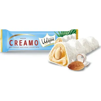 AIMFOODS SP, z.o.o.,ul Mrówcza 165C nr 3c, 04-768, Warszawa, Poland SLEVA Oplatek v bílé čokoládě s kokosovou náplní a mandlemi 29 g - min. trv. 4/2026