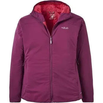 Rab Womens Xenair Alpine Light Jacket, Mulberry - dámská lehká izolační bunda s kapucí M + Doprava zdarma