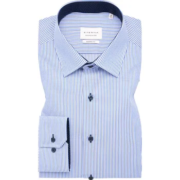 Pánská košile Košile Eterna Modern Fit Streifen Twill pruhovaná modrá / bílá 8992_16X14P velikost: 48, délka rukávu: dlouhý rukáv
