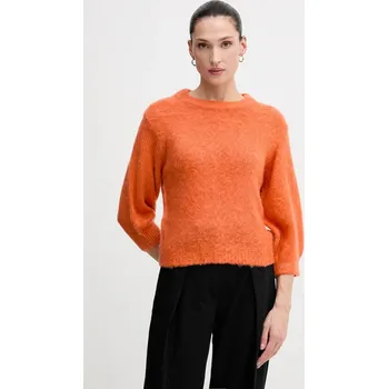 Dámský svetr Svetr s příměsí mohéru United Colors of Benetton 1VAAD10F4 oranžová 20X, vel. M