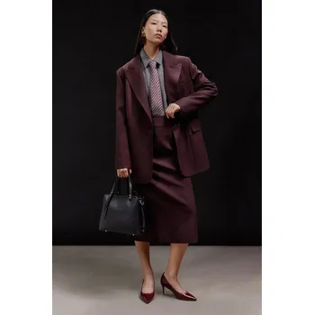 Dámská sukně Sukně Answear.LAB ET0562.TOS burgundské 83X, vel. L