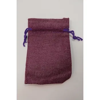 Sáček na potraviny Sáček jutový tmavě fialový 9x7 cm
