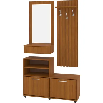 Předsíňová stěna Slevadoma Předsíňová stěna KARMEN MDF Barva: ořech - světlý