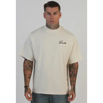 SikSilk Ecru oversized tričko Velikost: XXL