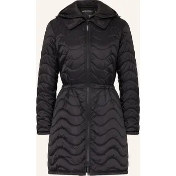 Dámský kabát Emporio Armani Dámský Prošívaný Kabát S Odnímatelnou Krycí...