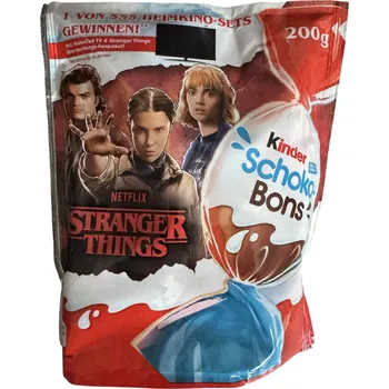 Čokoláda Kinder Schoko-Bons - čokoládové bonbony Stranger Things Limitovaná edice 200g