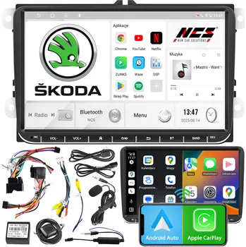 Auto Hi-Fi AUTORÁDIO NCS P4V9 SKODA ROOMSTER 2006-2015 ANDROID BT 4GB RAM 2DIN