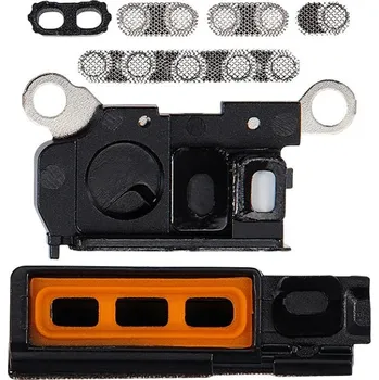 Náhradní díl pro mobilní telefon Mřížka na reproduktor / mikrofon iPhone 15 Pro Max - bílá titanová - sada 5 ks IPH1385