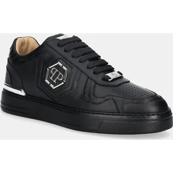 Pánské tenisky Kožené tenisky Philipp Plein Low Top USC0757.PLE075.0202 černá 99X, EUR 45