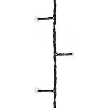 Vánoční světelný řetěz Světelný řetěz Lumineo, venkovní, blikající, 720 LED BASIC, studená bílá, černý kabel, délka 54 m