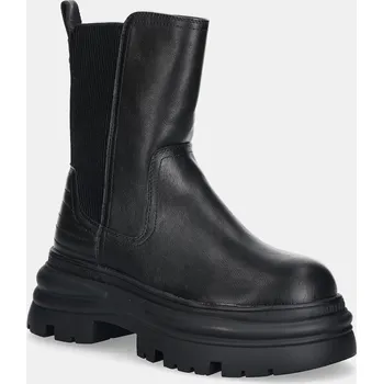 Dámská zimní obuv Boty s gumou Buffalo Dione Chelsea Mid dámské, černá barva, na platformě, 1270128-BLK 99X, EUR 42