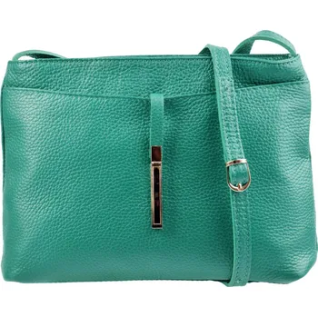 Dámská kožená crossbody kabelka 5085 tyrkysová, MAXFLY