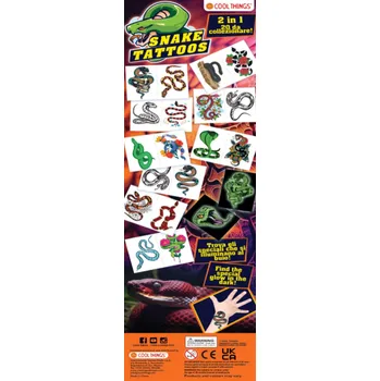 Odstranitelné tetování Dočasné tetování Snakes