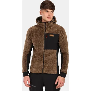 Cyklistická bunda KILPI - Mikina pánská fleece NORKA-M, hnědá M