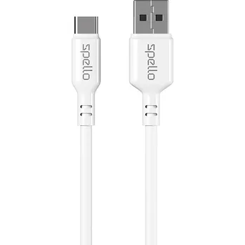Datový kabel Spello USB-C to USB-A Cable 1.2m - bílá 9915101100180