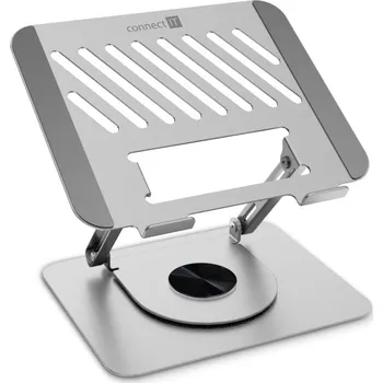 Příslušenství pro notebook CONNECT IT Rotary otočný stojánek na notebook, stříbrná CMF-2100-SL
