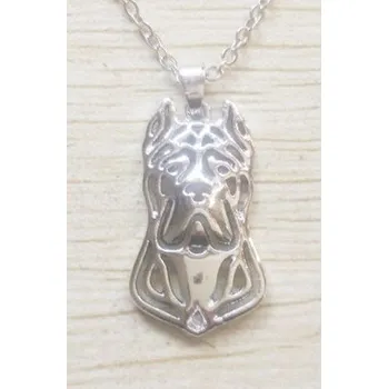 Náhrdelník CANE CORSO HLAVA - náhrdelník s přívěskem - stříbrný 1ks ŠP/MD