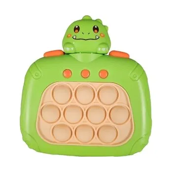 POP IT Leventi Quick push video games - pop it hra - dráček zelený