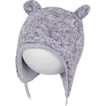 Kojenecká čepice ROCKINO Dětská zimní čepice svetrovina, šedá Varianta: 42cm