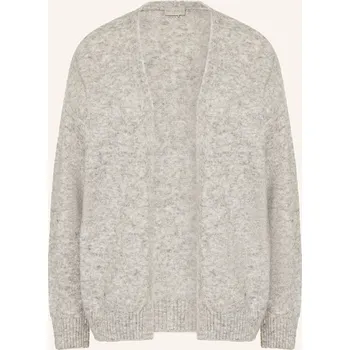 Dámský svetr Milano Italy Dámský Pletený Obal, světle šedá / stříbrná, 40