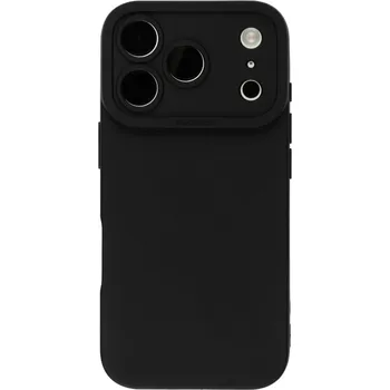 Pouzdro na mobilní telefon Černý silikonový kryt se zvýšenou ochranou čoček pro iPhone 17 Pro
