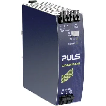 spínaný zdroj DANAPO PULS Spínaný Napájecí zdroj na lištu DIN, počet výstupů: 1, výstup: 24V DC, 5A, vstupní: 100 → 240V AC,120W