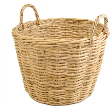 Podpalovač Koš ratanový s uchy na dřevo nebo sklizeň