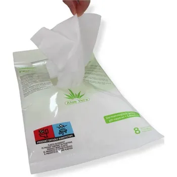 Pracovní rukavice MEDI-INN Vlhčené jednorázové mycí rukavice, 8 ks