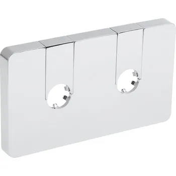 Radiátor AQUALINE Q-START krycí rozeta pro středové připojení, chrom