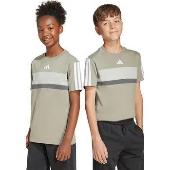 Dětské bavlněné tričko adidas JN2246 zelená 87X, vel. 140