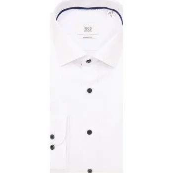Pánská košile Košile Eterna Modern Fit Uni Twill bílá 8005_00X669 velikost: 39, délka rukávu: dlouhý rukáv