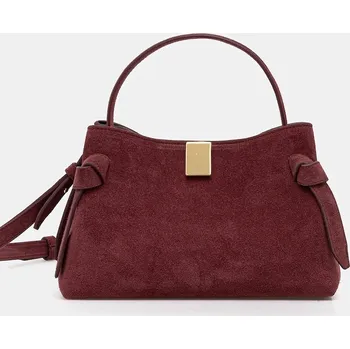 Kabelka Semišová kabelka Yuzefi GYOZA MINI UZCO.HB.MGZ.S024 burgundské 83X, vel. ONE SIZE