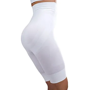 Stahovací kalhotky Legíny nad kolena s bambusovým vláknem tvarující, zeštíhlující s vysokým pasem BAK 04 Velikost: L | Bílá