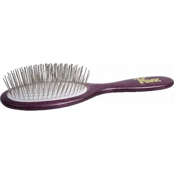 Kosmetika pro psa Kw kartáč dřevěný fialový klasik 23 x 7cm, délka hrotů 25mm