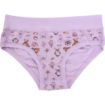 Dívčí kalhotky s potiskem medvídků Emy Bimba B2972 old mouve velikost 4