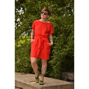 Dámské šaty Šaty Jitka Červené Velikost: 36