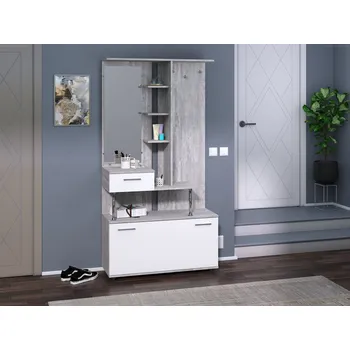 Slevadoma Předsíňová stěna MODERN Barva: bílá + antracit