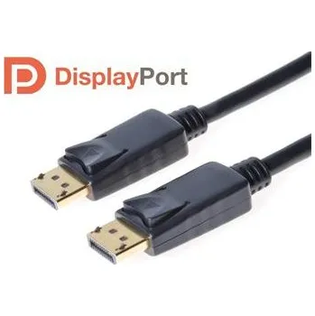 Video kabel PremiumCord DisplayPort 1.2 přípojný kabel M/M, zlacené konektory, 2m kport4-02