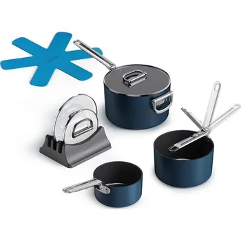 Hrnec Hrnce v sadě 3 ks s pokličkou/s keramickým povrchem na indukci Space – Joseph Joseph ID_1790128