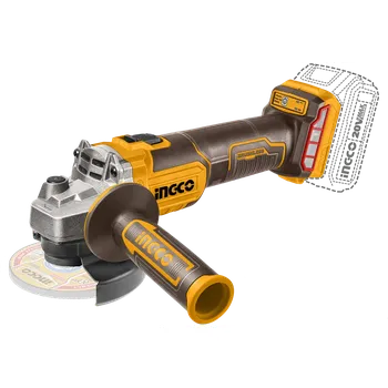 Bruska Ingco CAGLI201258 AKU úhlová bruska 125 mm, bez baterie a nabíječky CAGLI201258